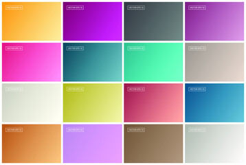 Abstract creative concept vector multicolor blurred background set. For Web and Mobile Applications, illustration template design, business infographic and social media, modern decoration. EPS 10