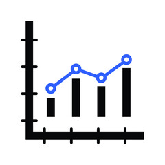 profit, growth market graph icon design