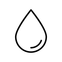 Drop Water Icon, Line style icon vector illustration, Suitable for website, mobile app, print, presentation, infographic and any other project.