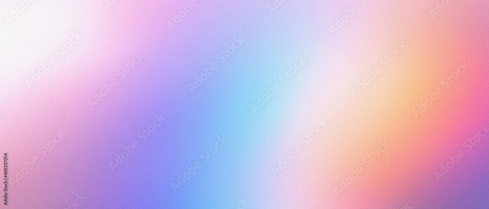 Leinwandbilder abstract pastel holographic blurred grainy gradient banner background texture. colorful digital grai