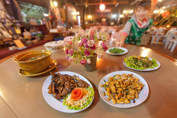 Traditional Yunnan-Chinese cuisine set.