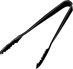 シンプルなトングのシルエット素材