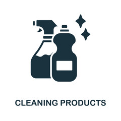 Cleaning Products icon. Monochrome sign from cleaning collection. Creative Cleaning Products icon illustration for web design, infographics and more