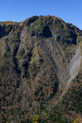 五色山から見た日光白根山