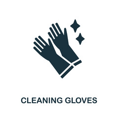 Cleaning Gloves icon. Monochrome sign from cleaning collection. Creative Cleaning Gloves icon illustration for web design, infographics and more