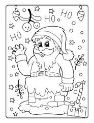 Christmas Coloring Pages for Kids, Winter Coloring Pages for Kids, Christmas Coloring Book Pages for Kids
