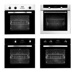 Obraz premium collection Kitchen oven on white background