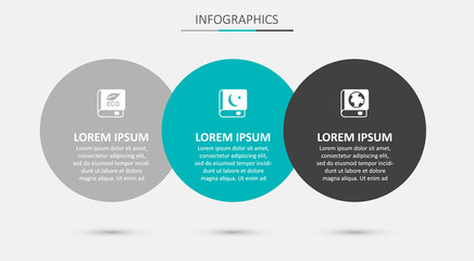 Set Holy book of Koran, Book about ecology and Earth globe and. Business infographic template. Vector