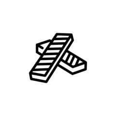 wafer vector icon. food and beverage icon outline style. perfect use for icon, logo, illustration, website, and more. icon design line style