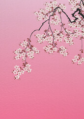 歌川豊国「瀬川路之助桜下道行図」桜のみ