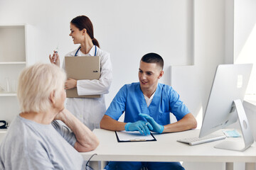 Fototapeta premium patient communication with a doctor health care