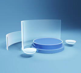 3d background elegant product platform