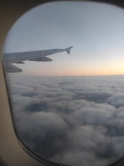 Obraz premium view from airplane window