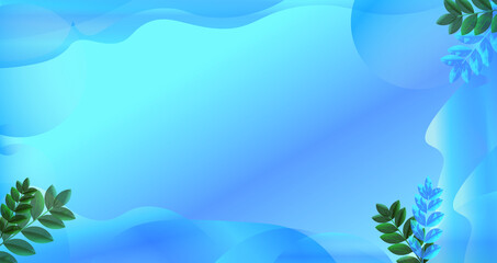 Fototapeta na wymiar Blue background with trees