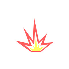 explosion icon design template vector isolated illustration