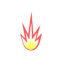 explosion icon design template vector isolated illustration