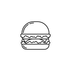 burger  icon design template vector isolated illustration