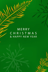Fototapeta na wymiar Christmas New Year abstract winter nature card set