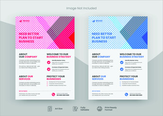 Obraz premium Corporate Flyer Template Design, Flyer Design. Poster Design, Corporate Poster, Promotional Flyer,