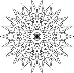 abstract floral ornament mandala design, tattoo, black and white mandala, pattern, tattoo, 