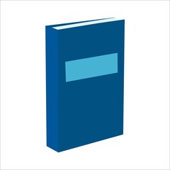 Big open book isolated om white background