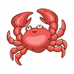 cartoon illustration crab