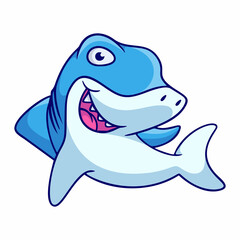 cartoon illustration shark