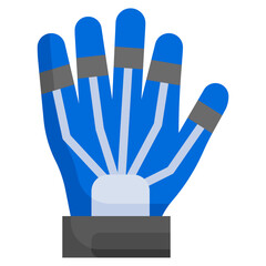 WIRED GLOVE flat icon,linear,outline,graphic,illustration