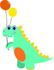 cute dinosaur, dino cartoon vector