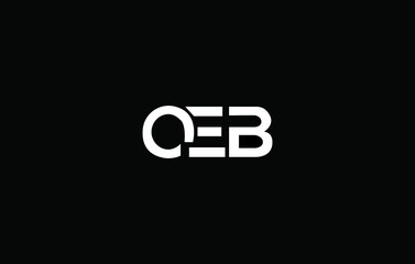 OEB Letter Logo Design. Creative Modern O E B  Letters icon vector Illustration.