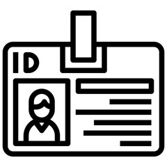 IDENTIFICATION ELECTION line icon,linear,outline,graphic,illustration