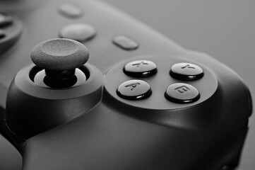 video game controller. Gamepad close up