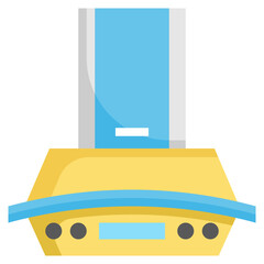 RANGE HOOD flat icon,linear,outline,graphic,illustration