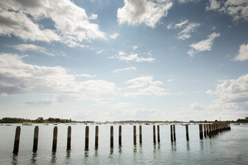 Obraz premium landscape image of the small village of bosham