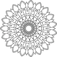 Mandala graphic design for designing, pattern, geometric shape, art, clipart, vintage, traditional, meditation, yoga,