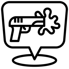 MAP line icon,linear,outline,graphic,illustration