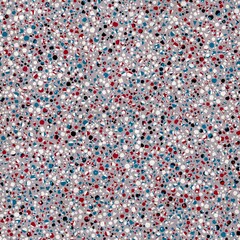 Seamless modern abstract terrazzo pattern swatch. High quality illustration. Random trendy confetti design for textile print or interior design or floor. Colorful micro speckle tile mosaic material.
