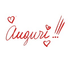 Auguri, amore, augurio, cartolina, calligrafia, saluto, rosso, bianco, Natale, feste, festività, lettera, capodanno, compleanno, San Valentino, romantico