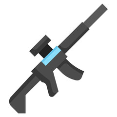RIFLE flat icon,linear,outline,graphic,illustration