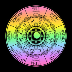 Wiccan wheel of the Year - 468337621