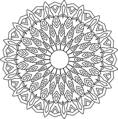 Mandala illustration design artwork, vector mandala, coloring mandala page, background, artwork, mehndi, geometric, ornaments, yoga, meditation