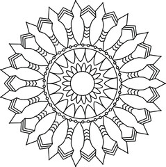 Mandala illustration design artwork, vector mandala, coloring mandala page, background, artwork, mehndi, geometric, ornaments, yoga, meditation