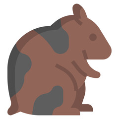 HAMSTER Filled Outline