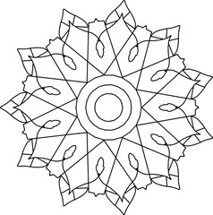 Mandala illustration design artwork, vector mandala, coloring mandala page, background, artwork, mehndi, geometric, ornaments, yoga, meditation