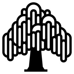 Tree willow icon  © ronnarid