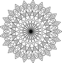 Mandala illustration design artwork, vector mandala, coloring mandala page, background, artwork, mehndi, geometric, ornaments, yoga, meditation