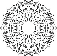 Mandala illustration design artwork, vector mandala, coloring mandala page, background, artwork, mehndi, geometric, ornaments, yoga, meditation