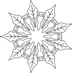 Mandala illustration design artwork, vector mandala, coloring mandala page, background, artwork, mehndi, geometric, ornaments, yoga, meditation