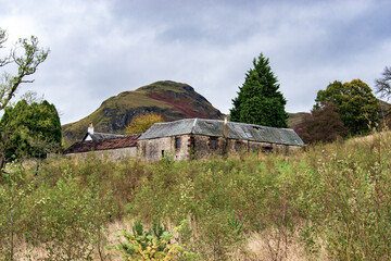 Strone house in the Scottish Highlands mountains, close to the West Highland Way