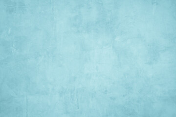 Pastel blue concrete abstract wall of light cyan color, cement texture mint green for design.